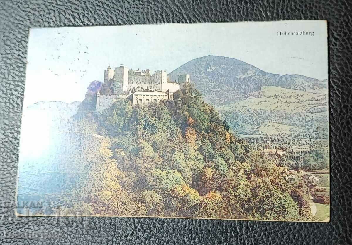 OLD POSTCARD HOHENSALZBURG FORTRESS