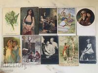 Old travel cards (10 pcs.)-Early 20th century-Lot 27