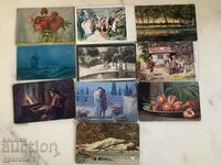 Old travel cards (10 pcs.)-Early 20th century-Lot 31