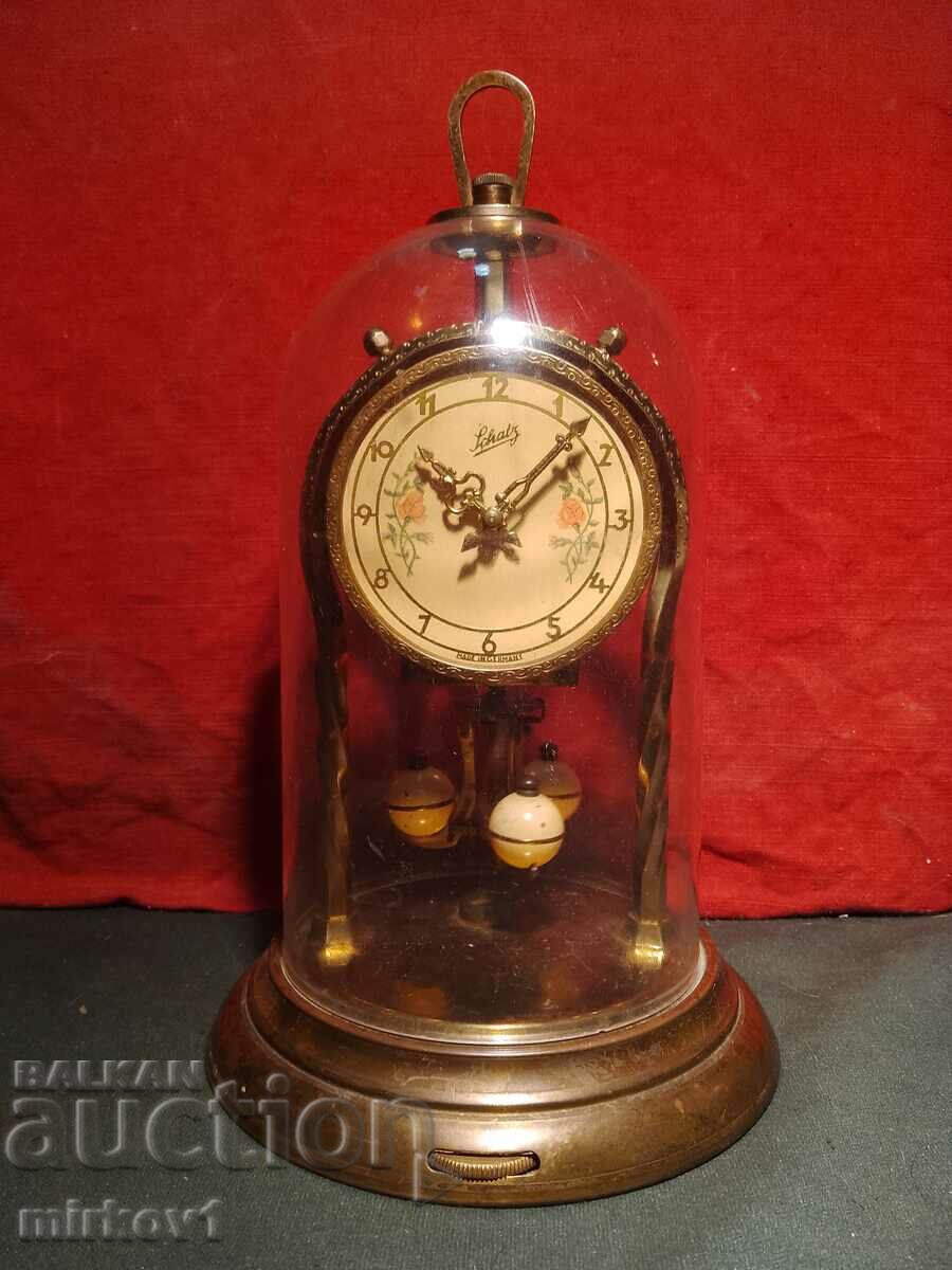 German Schatz 400 Day Table Clock