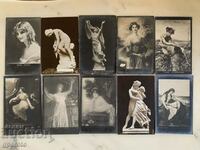 Old travel cards (10 pcs.)-Early 20th century-Lot 36