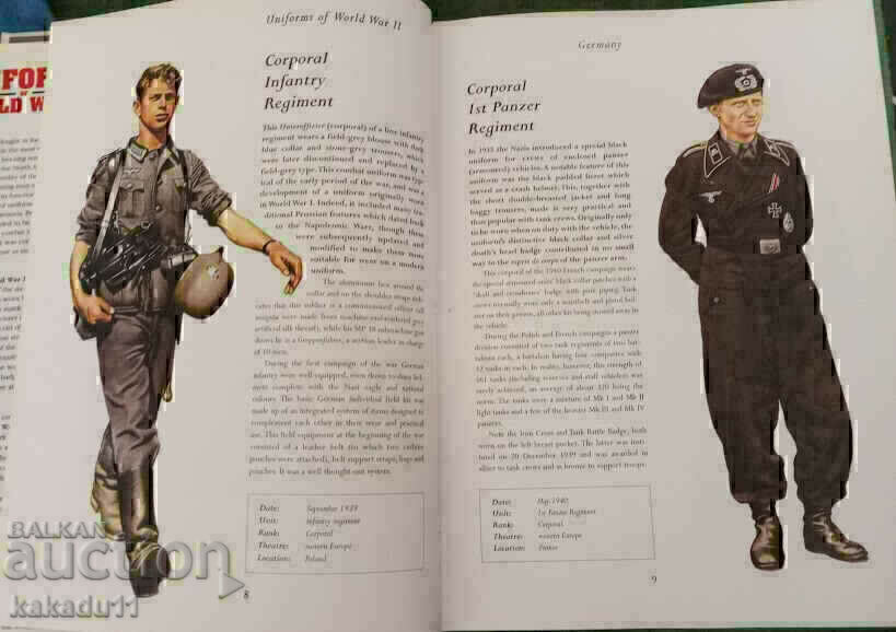 WW II Book World War II Uniforms P. Darman - 5 WW II Book World War II Uniforms P. Darman - 5