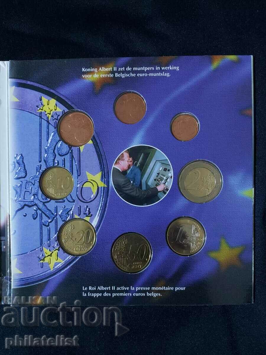 Delivery of Belgium - original bank set in francs and euro series 2002 Delivery of Belgium - original bank set in francs and euro series 2002