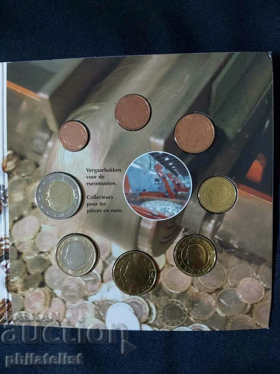 Belgium - original bank set in francs and euro series 2002 - 5 Belgium - original bank set in francs and euro series 2002 - 5