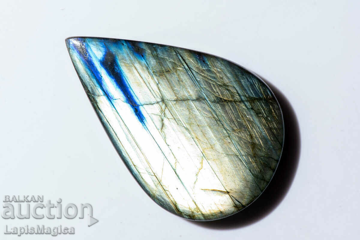 Μεγάλο Labradorite 182ct Drop Cabochon #4