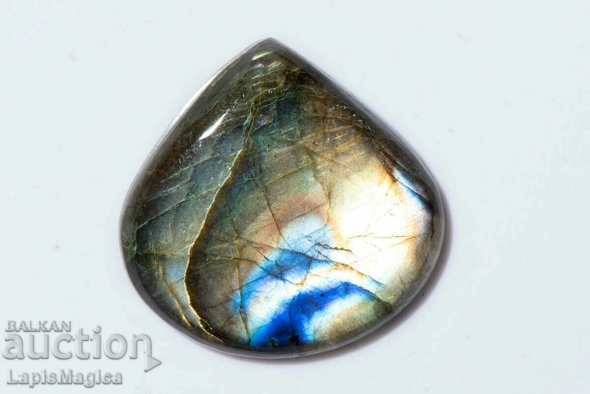 Labradorit 48.7ct Drop Cabochon #6