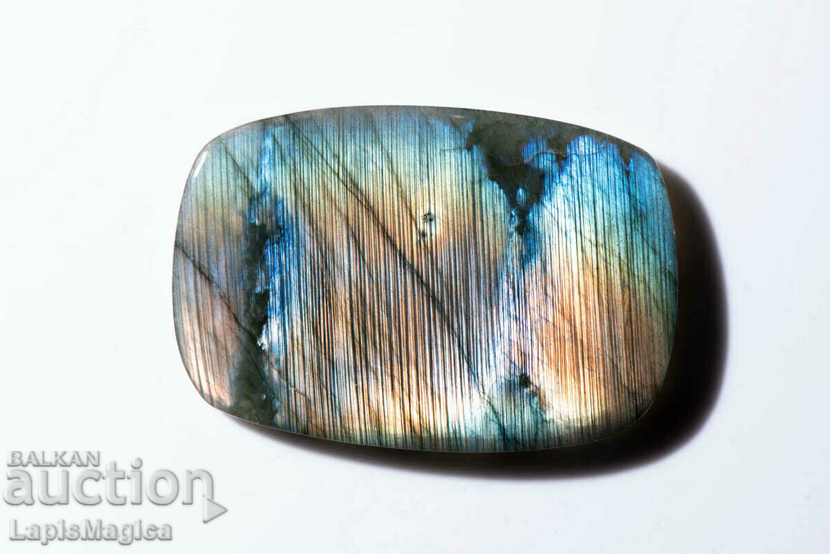 Cabochon octogon mare de labradorit 125,9 ct #8