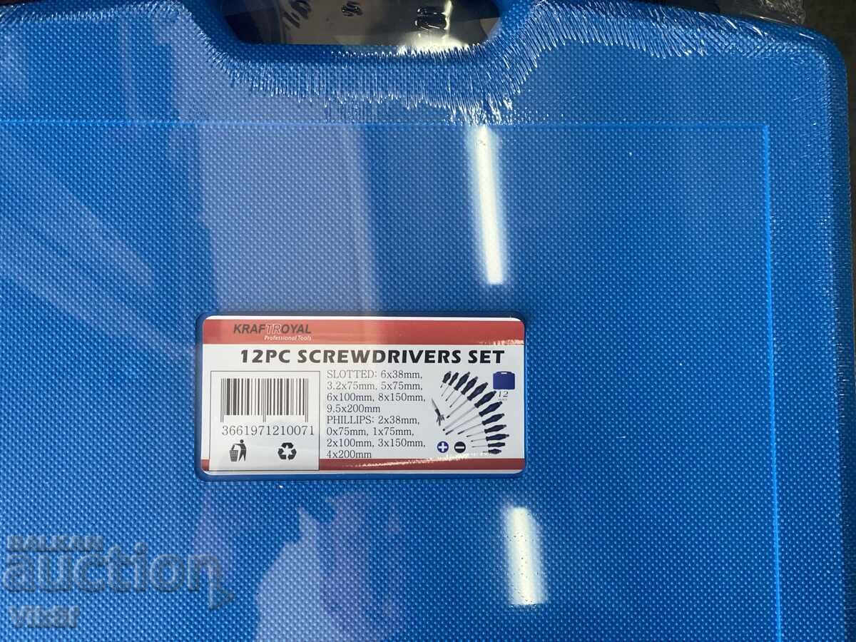 Delivery of Impact screwdriver set KRAFT ROYAL 12 pcs.
