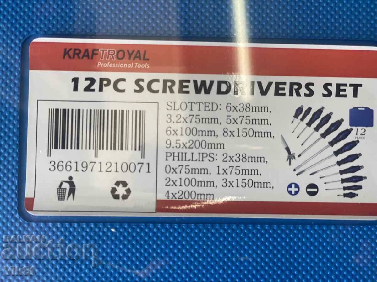 Impact screwdriver set KRAFT ROYAL 12 pcs. - 5