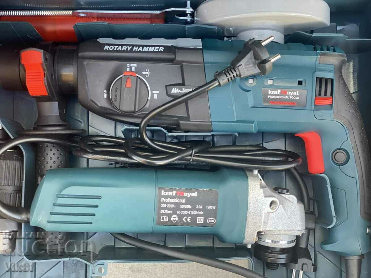 Punch + angle grinder KRAFTWORLD with price 132.50 BGN | € 67.75 Punch + angle grinder KRAFTWORLD with price 132.50 BGN | € 67.75