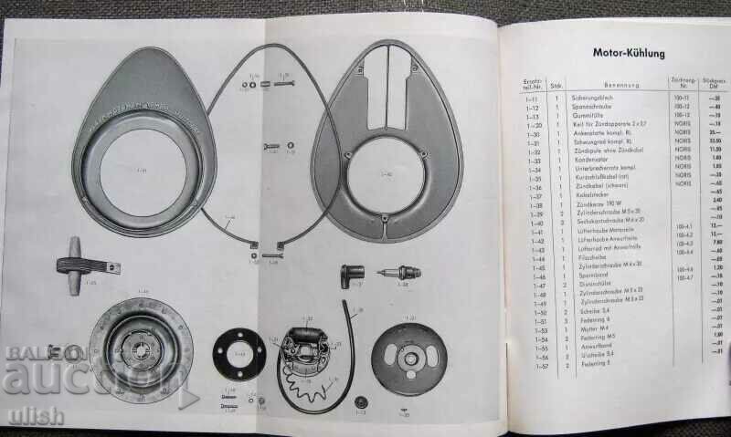 Auction Solo Motor original catalog 1956 Auction Solo Motor original catalog 1956