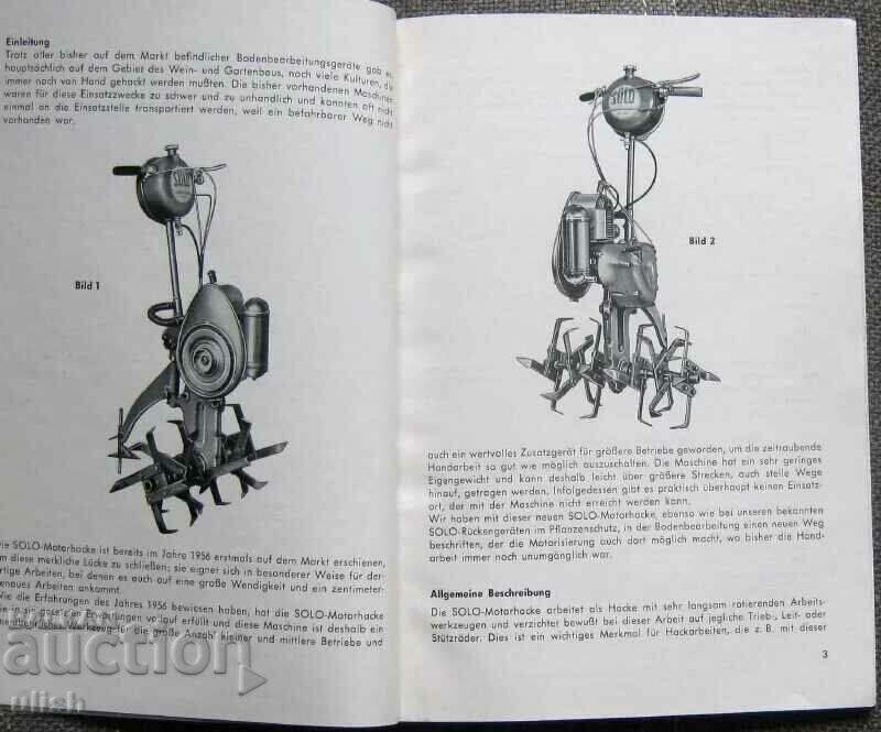 Delivery of Solo Motor original catalog 1956 Delivery of Solo Motor original catalog 1956
