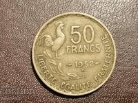 1952 litera B 50 franci