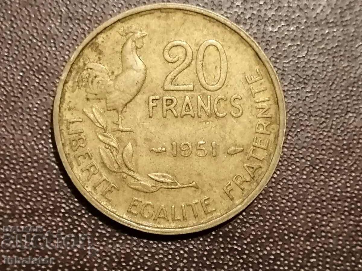 1951 20 francs