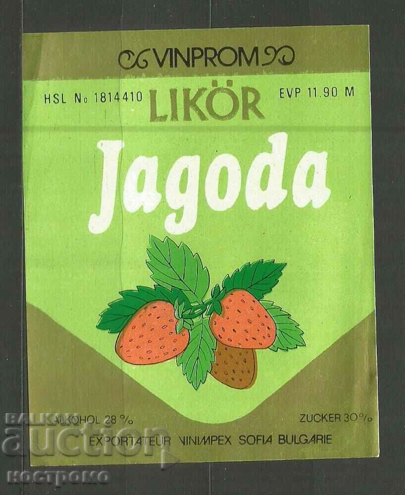 Liqueur Vinimpex Sofia - label - A 4118