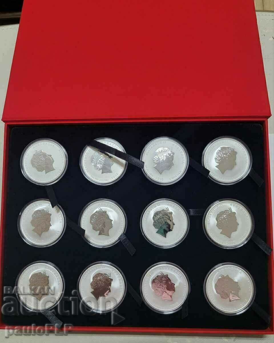 1 OZ Lunar II - Πλήρες σετ Αυστραλιανών Σεληνίων + Orig. κουτί με τιμή 2580.00 BGN | € 1319.13 1 OZ Lunar II - Πλήρες σετ Αυστραλιανών Σεληνίων + Orig. κουτί με τιμή 2580.00 BGN | € 1319.13