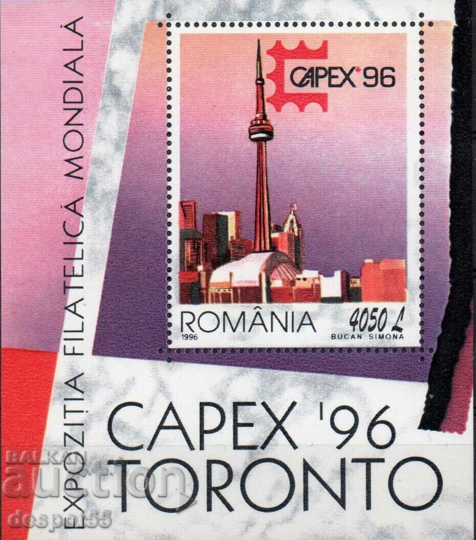 1996 România. Expoziţia Filatelică „CAPEX`96” - Toronto. Bloc