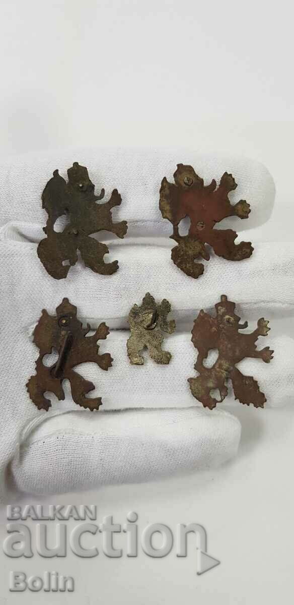 Livrarea 5 bucăți de cocarde regale, cocardă, marca 1936-1942