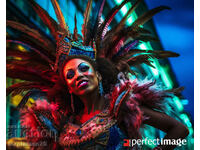 Femeie de carnaval brazilian. Image ® Studio Perfect Image Ltd.