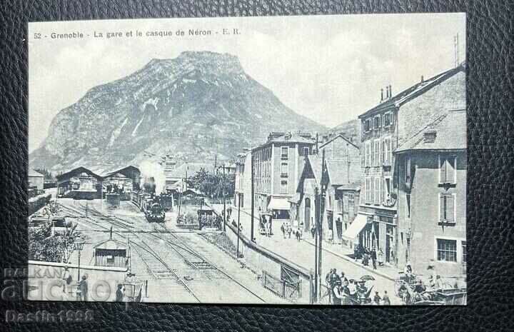 OLD RARE POSTCARD GRENOBUL STATION