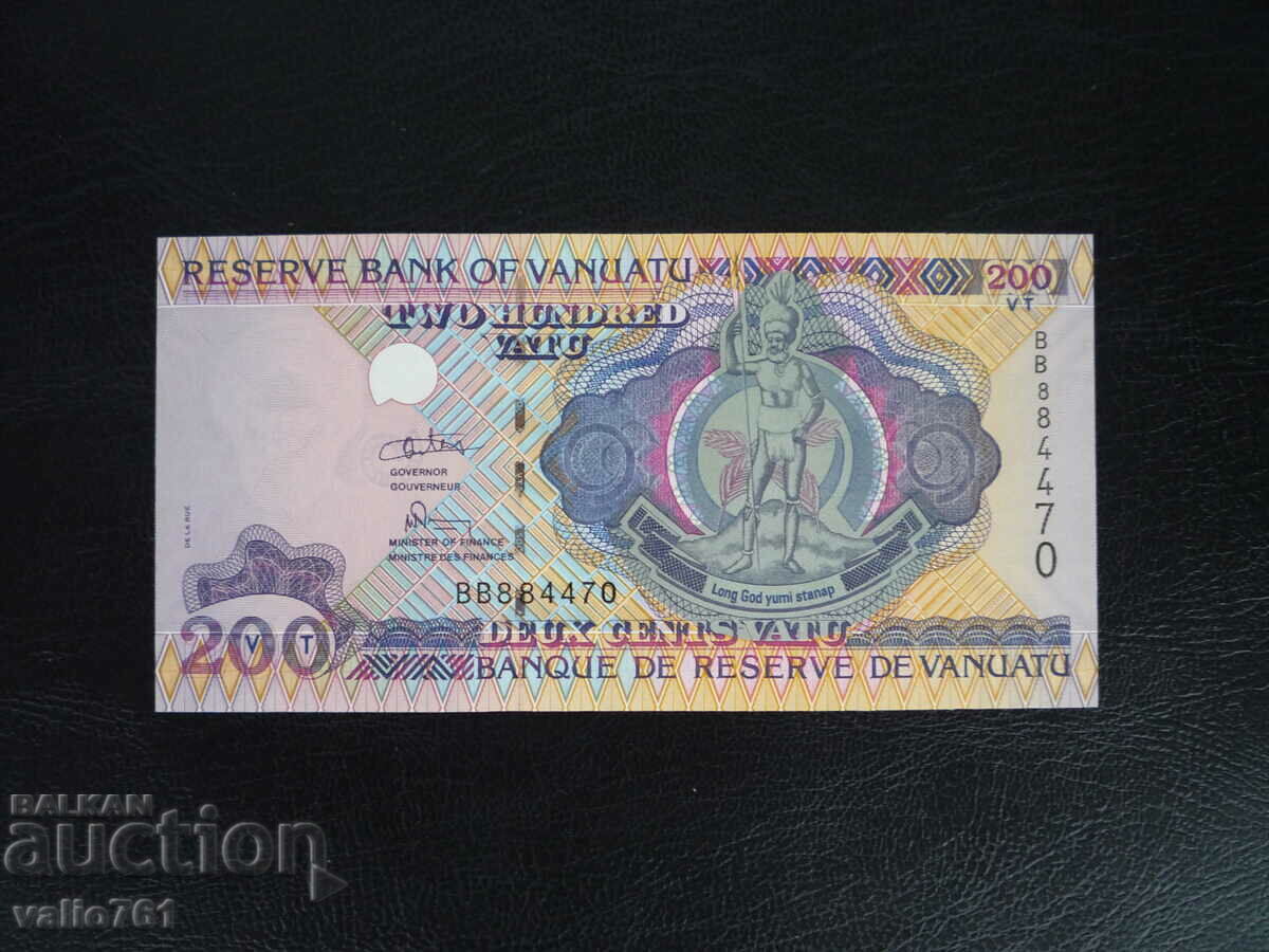 VANUATU 200 VATU 2007 NEW UNC