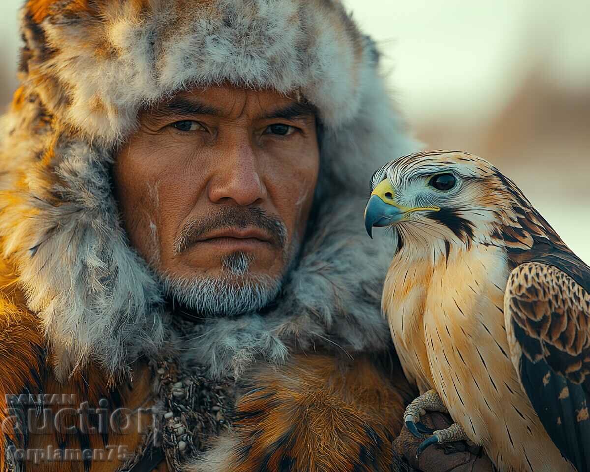 Mongolian Hunter w/ Hawk. Image ® Studio Perfect Image Ltd.