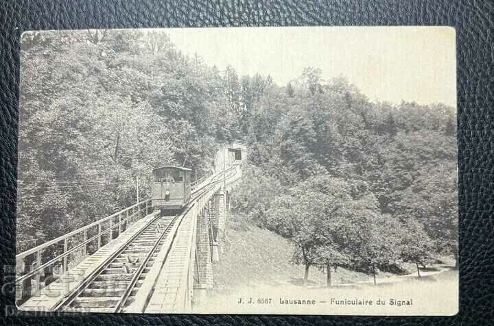 OLD RARE TRAIN POSTCARD