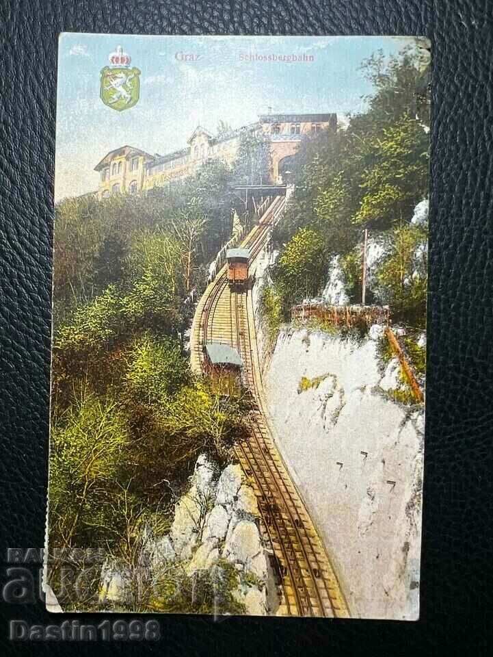 GARĂ VECHE DE CARTE POȘTALĂ RARE 1921