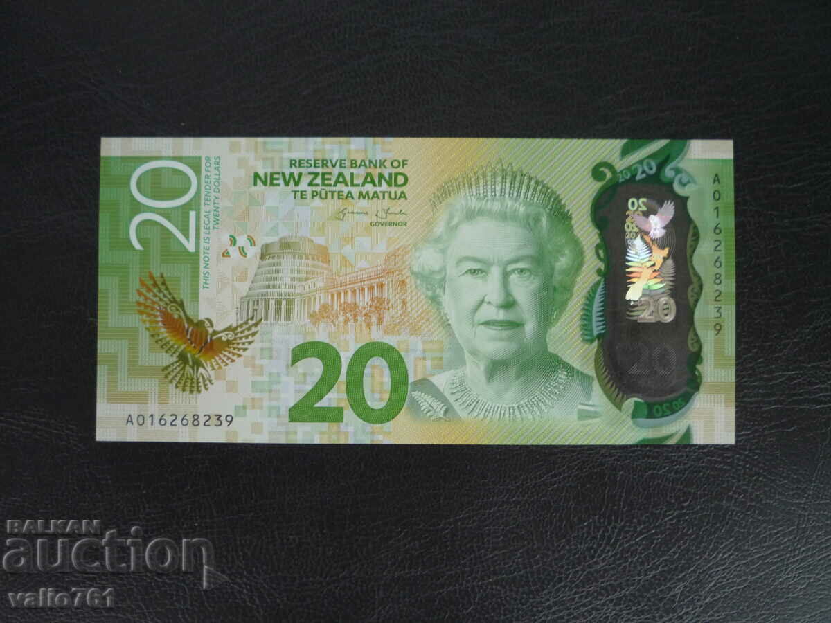 NEW ZEALAND $20 2015 NEW UNC POLYMER