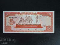 HAITI 5 GOURDE 1989 NOU UNC