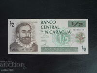 NICARAGUA 1/2 CORDOBA 1992 NOVA UNC