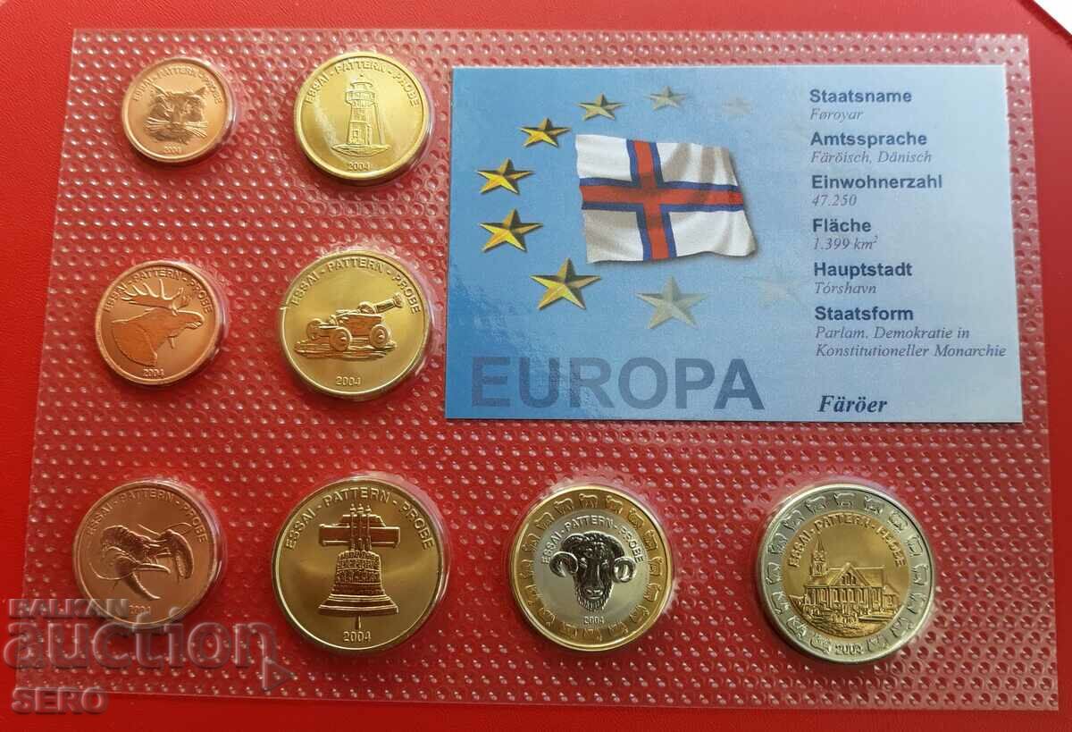 Faroe Islands-SET 2004 of 8 proof euro coins