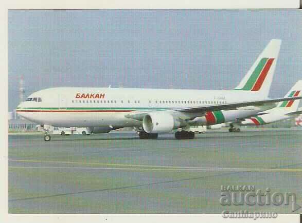 Card Bulgaria BGA Balkan Boeing 767-200 ER*