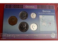 Island of Samoa-SET of 5 coins 2002-2006