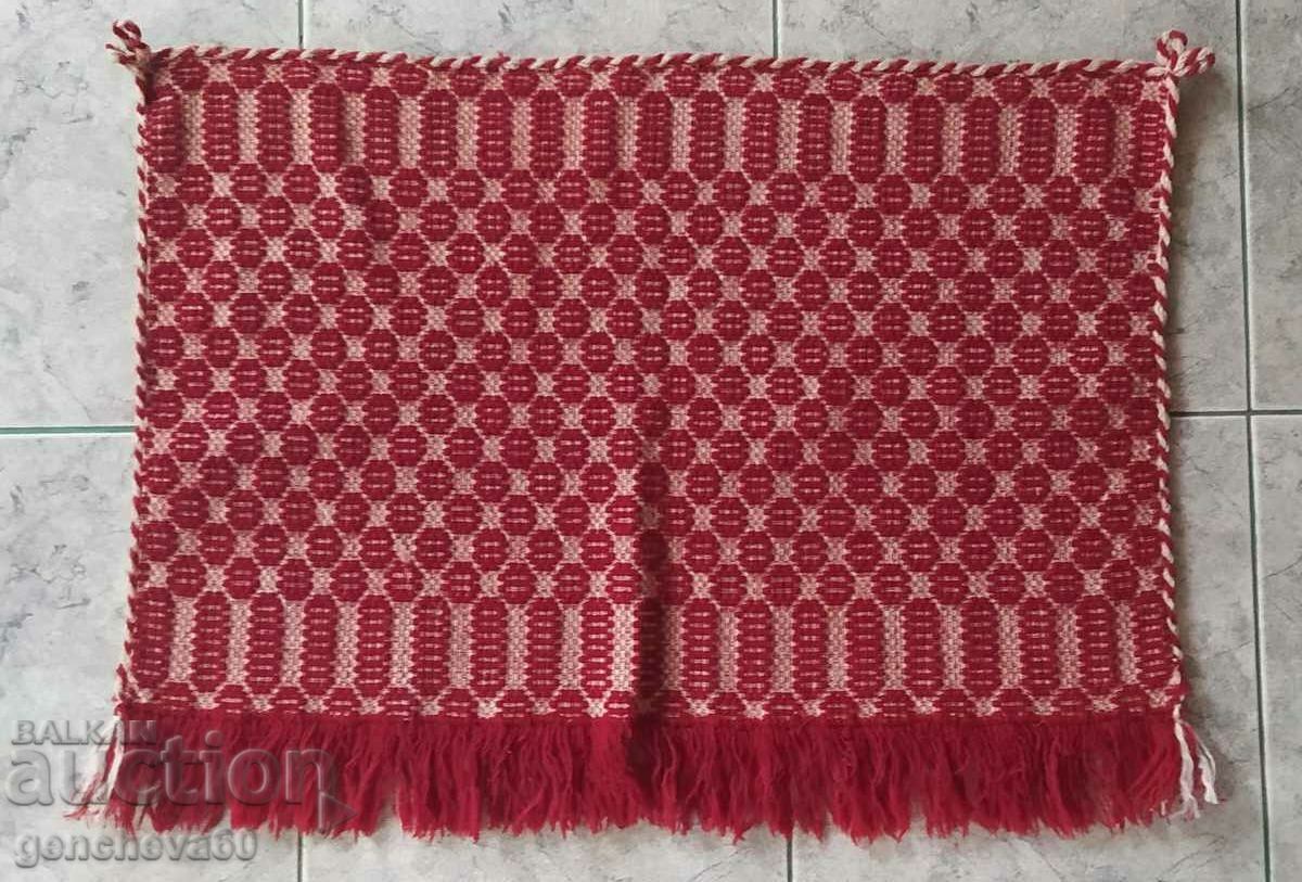 Authentic fringed woolen jacquard fabric