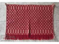 Authentic fringed woolen jacquard fabric