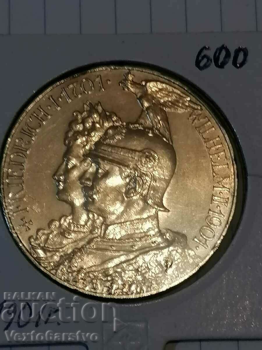 Coin-Germany-5 silver marks-1901