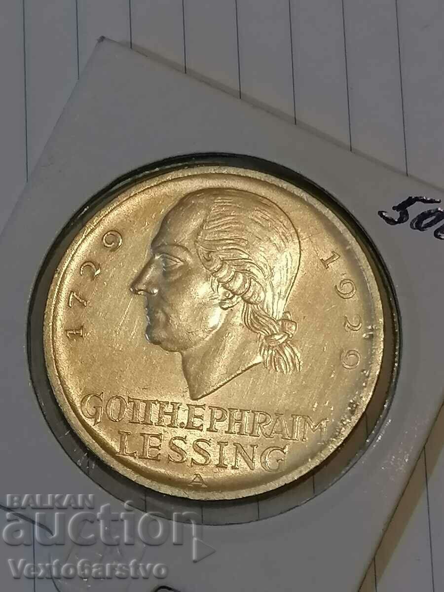 Moneda-Germania-5 Reichsmarks - argint-1929