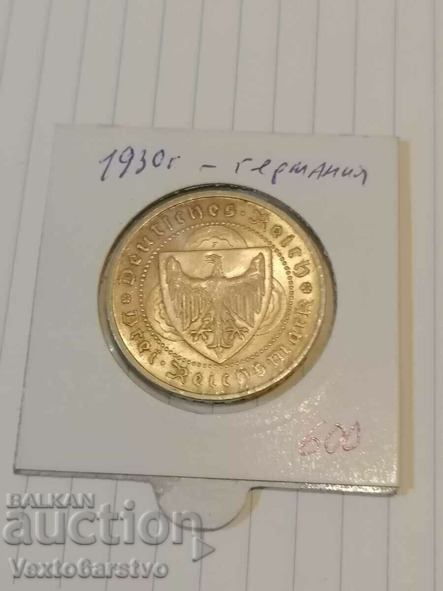 Coin-Germany-3 Reichsmarks - ασήμι-1930