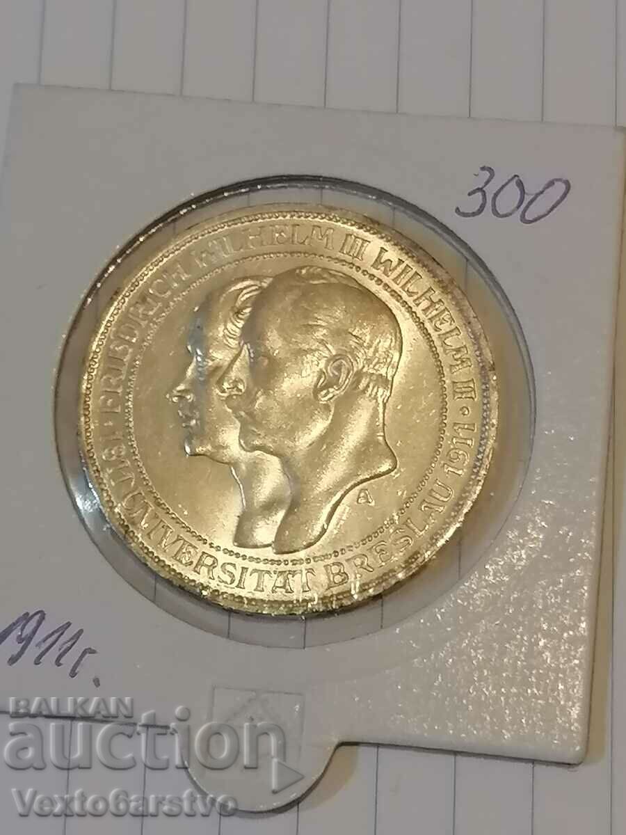 Moneda-Germania-3 Marci Reich - Argint-1911