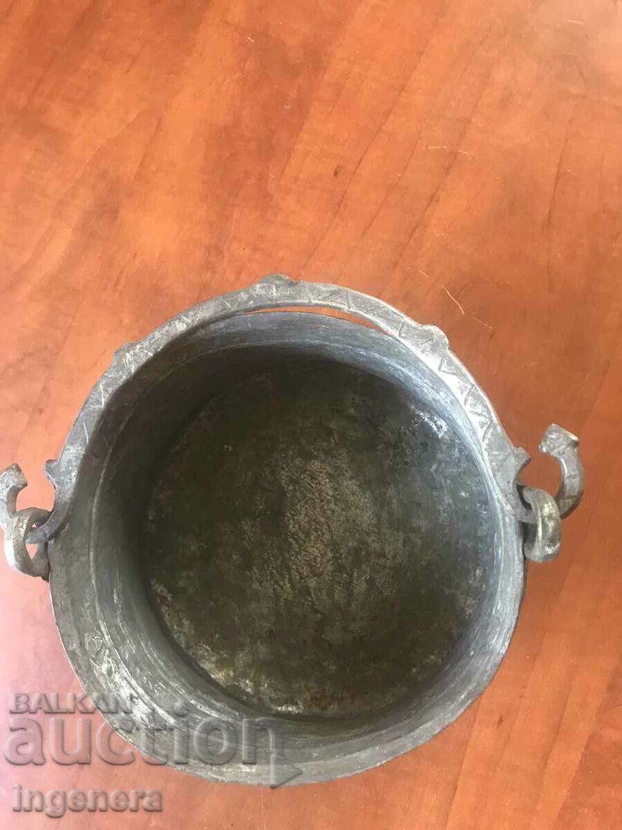 COTTLE CAUTLE MENCHE COPPER HONEY ANTIQUE RITUAL VESSEL LITTLE - 5