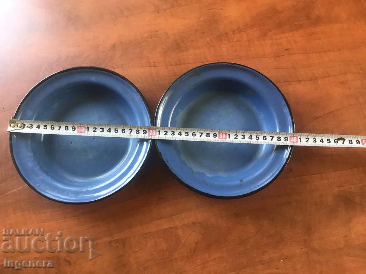 Auction PLATE ENAMELED FROM THE EARLY SOC PRESERVED-1959-2 PCS. Auction PLATE ENAMELED FROM THE EARLY SOC PRESERVED-1959-2 PCS.