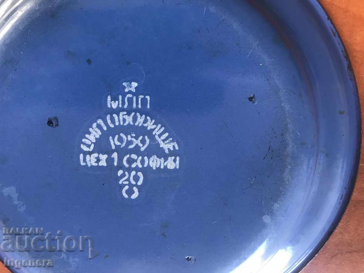 Delivery of PLATE ENAMELED FROM THE EARLY SOC PRESERVED-1959-2 PCS. Delivery of PLATE ENAMELED FROM THE EARLY SOC PRESERVED-1959-2 PCS.