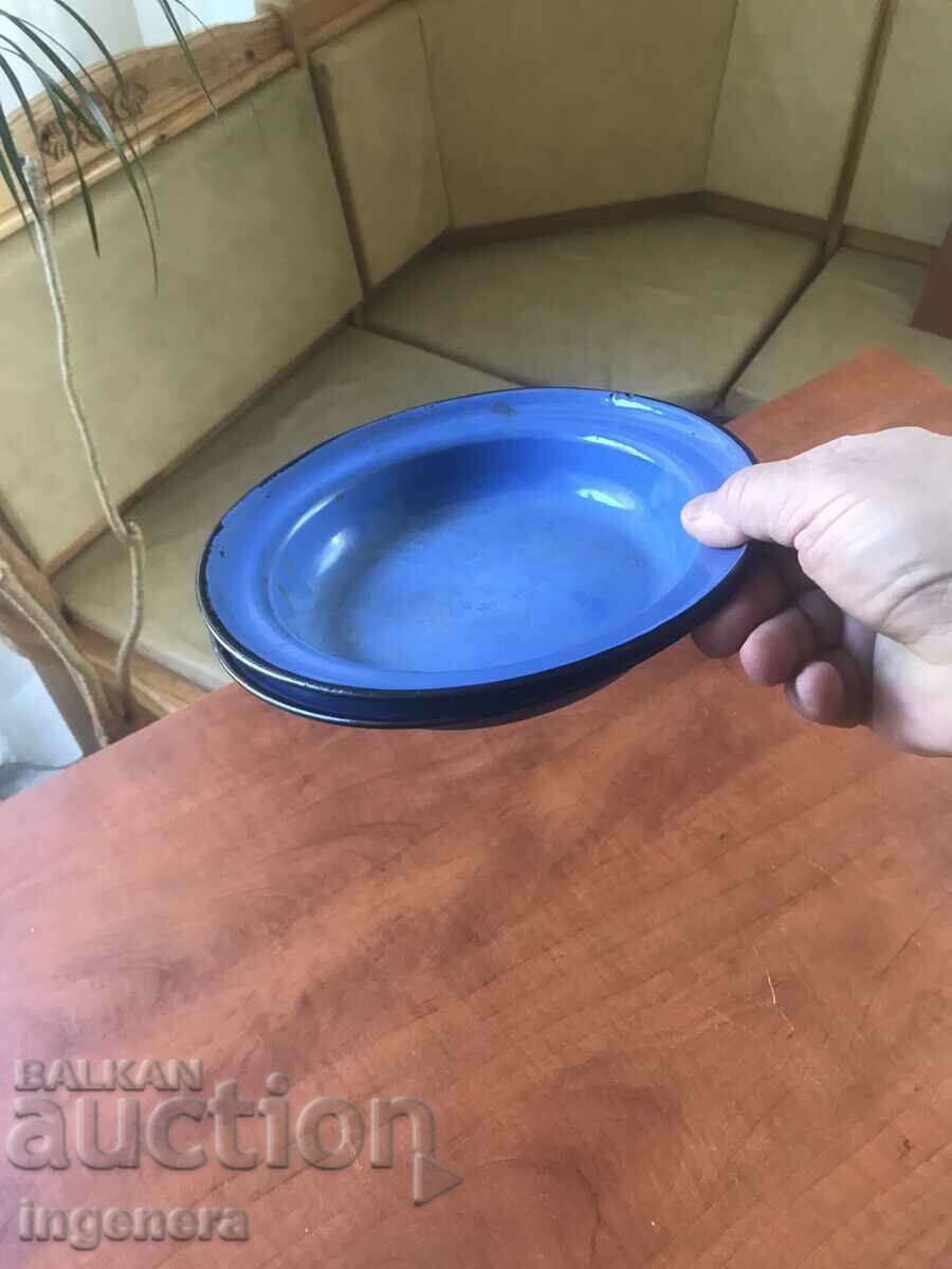 PLATE ENAMELED FROM THE EARLY SOC PRESERVED-1959-2 PCS. - 5 PLATE ENAMELED FROM THE EARLY SOC PRESERVED-1959-2 PCS. - 5