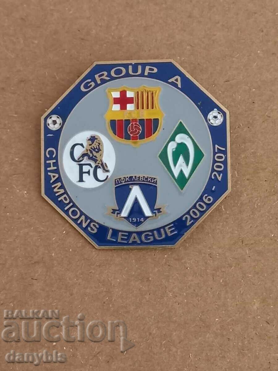 Football badge - Levski - Champions League 2006 - 07