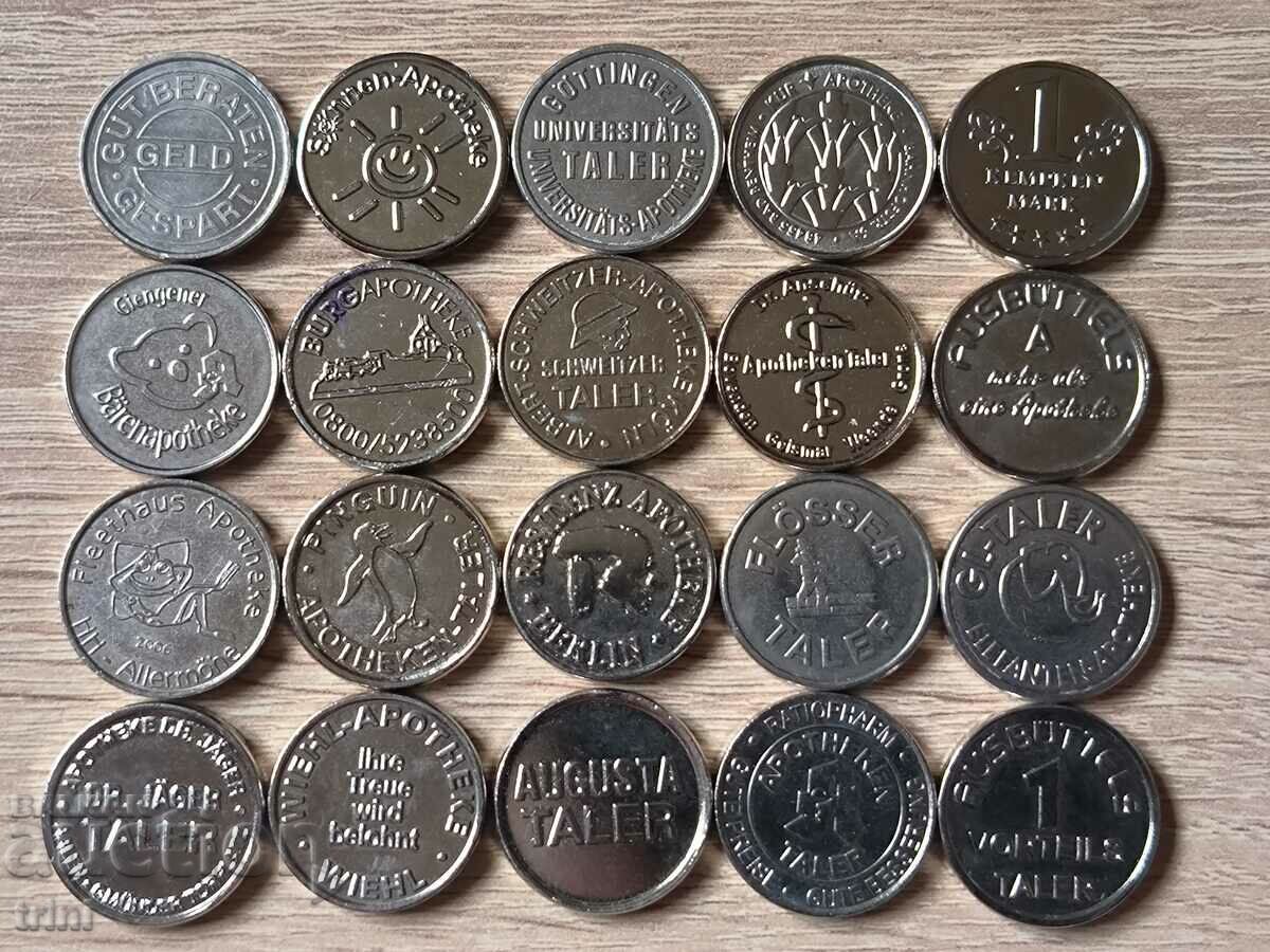 Pharmacy Tokens / Tokens Germany Lot of 20 #2