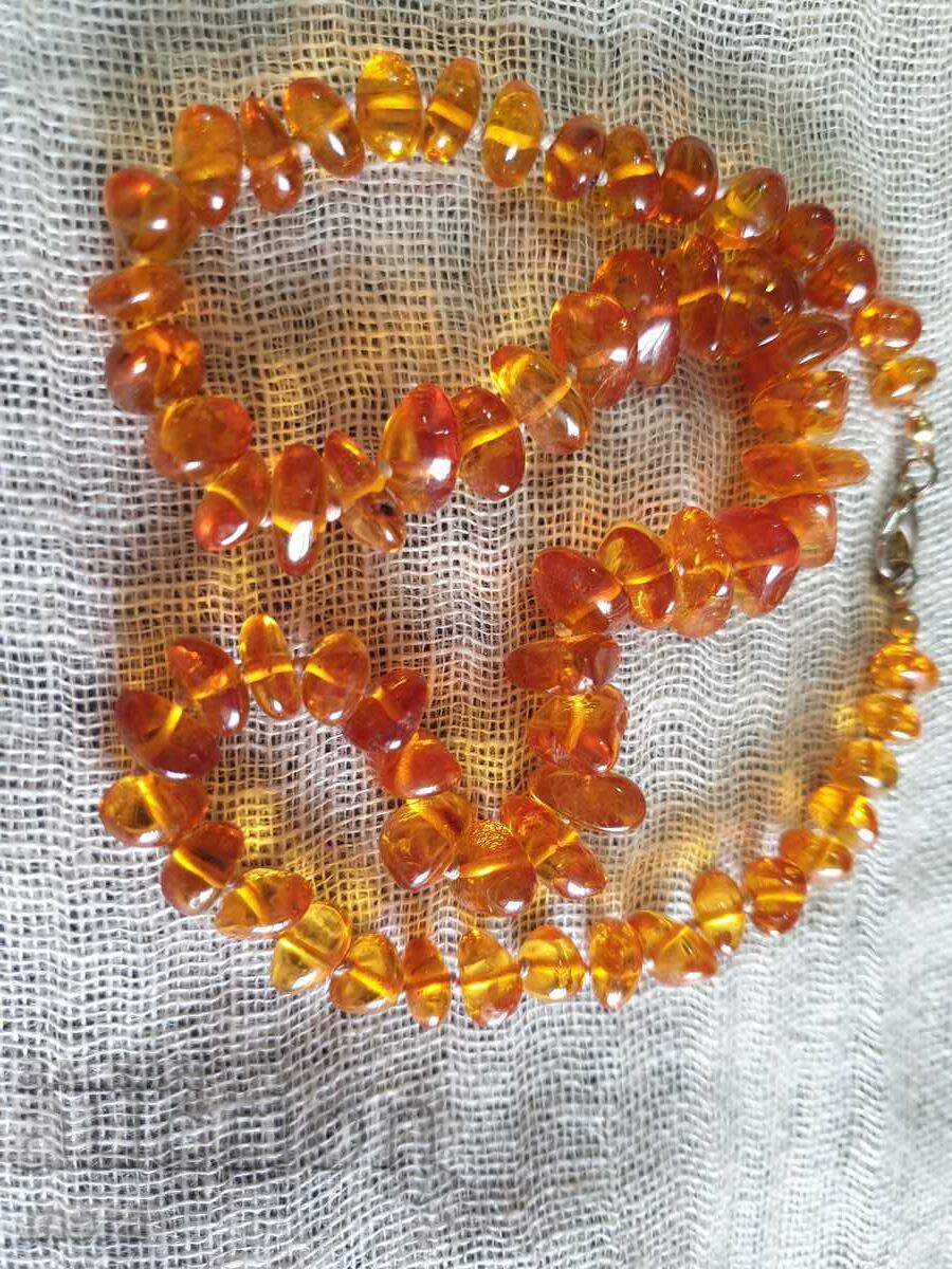Natural Baltic amber necklace with price 140.00 BGN | € 71.58 Natural Baltic amber necklace with price 140.00 BGN | € 71.58