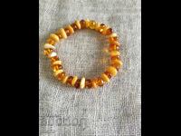 Natural Baltic amber bracelet in two colors