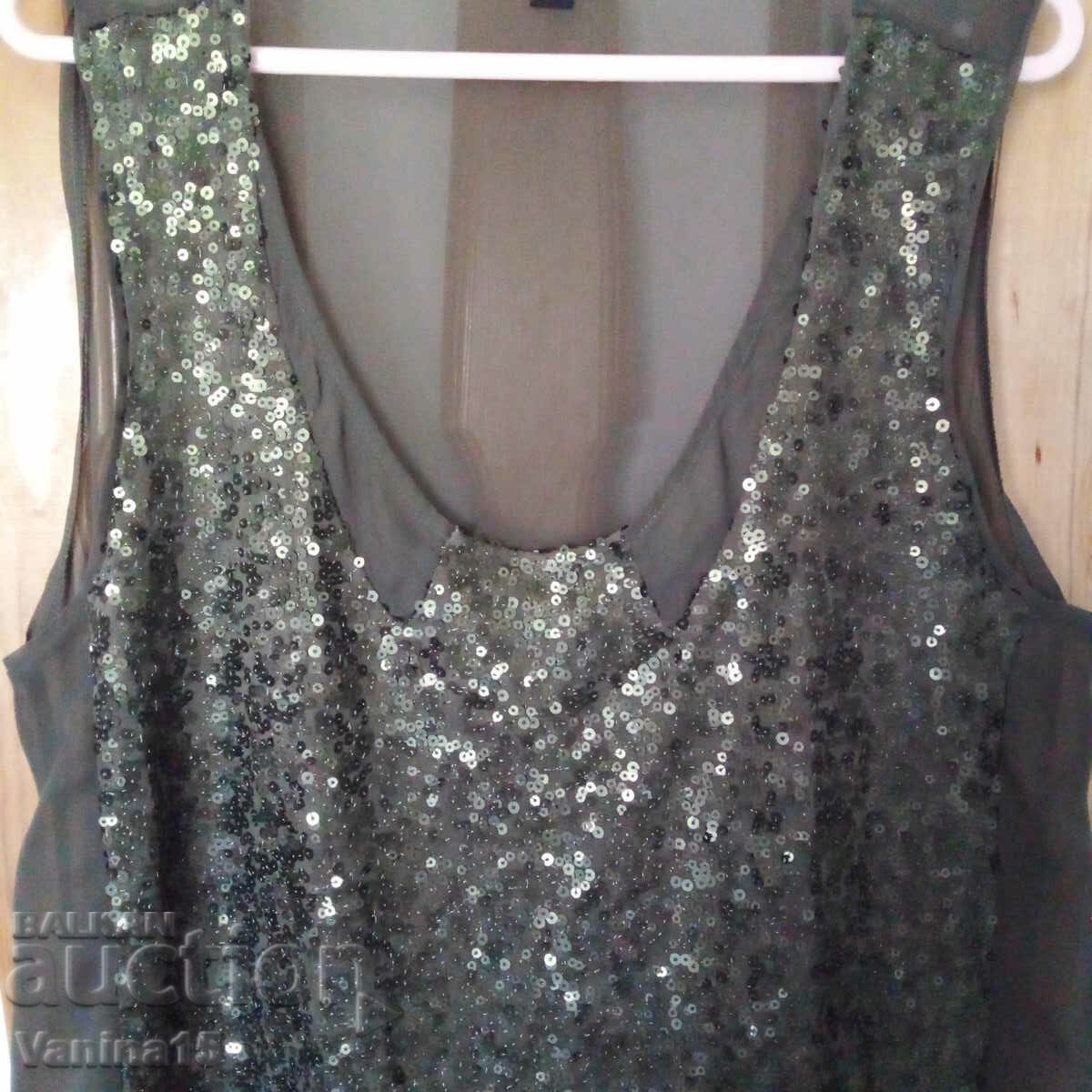Mango new dark green tank top L-XL with price 40.00 BGN | € 20.45
