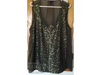 Mango new dark green tank top L-XL